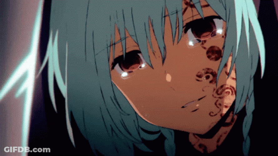 Sad Anime Boy Flowing Tears GIF