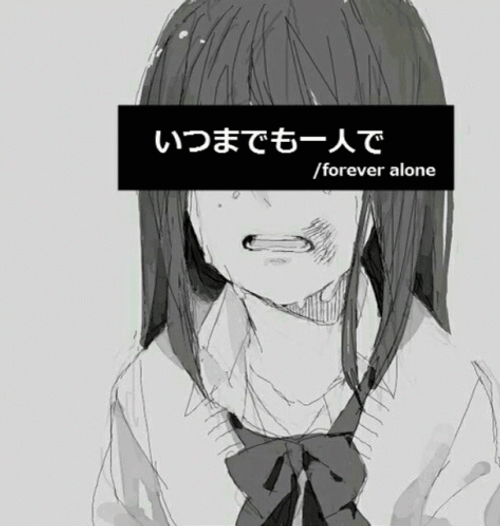 Sad Anime Girl Forever Alone GIF