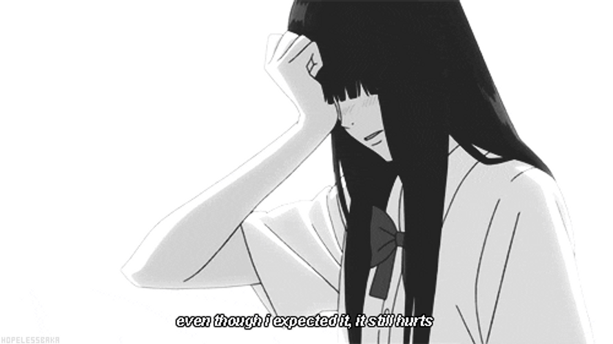 Sad Anime Girl It Still Hurts GIF