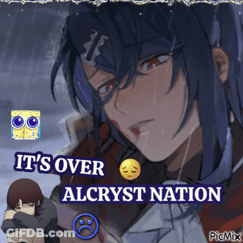 Sad Anime Girl Saying It's Over Alcryst Nation GIF