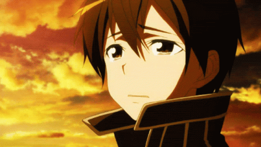 Sad Anime Kirito Asuna GIF