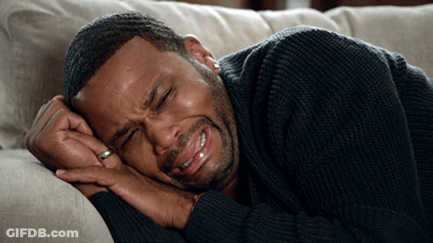 Sad Anthony Anderson GIF