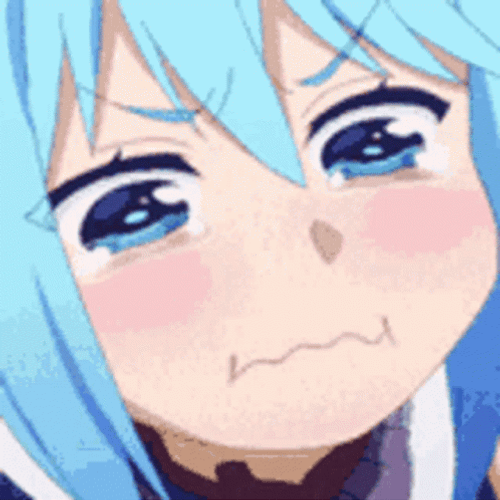 Sad Aqua Teary Eyes GIF