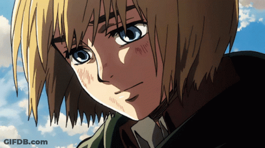 Sad Armin Arlert Looking Down GIF