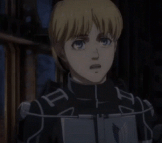 Sad Armin Arlert Talking To Someone GIF