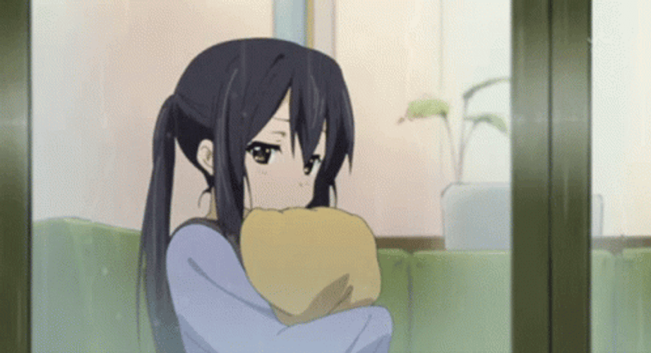 Sad Azusa Nakano Anime Girl GIF