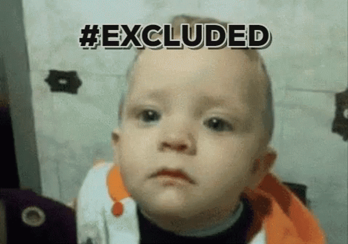Sad Baby Boy Left Out Excluded GIF