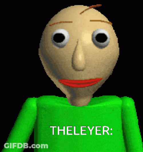 Sad Baldi Face GIF