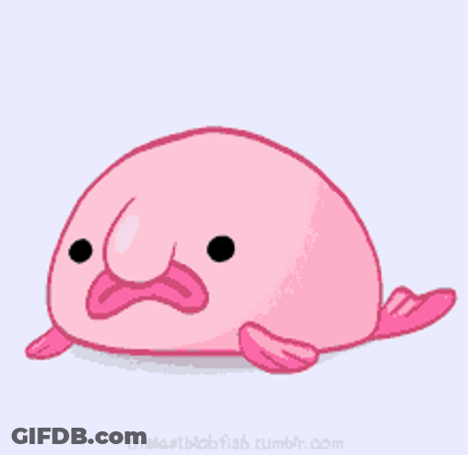 Sad Blobfish Cute Cool Sunglasses GIF