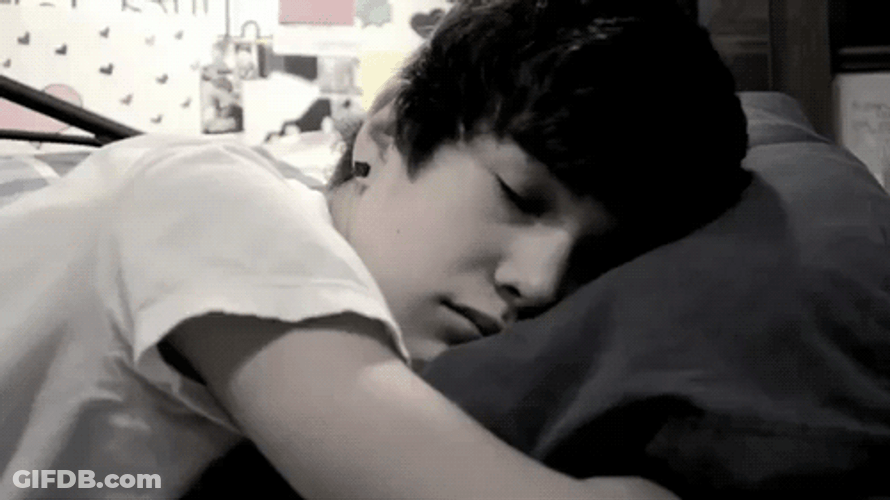 Sad Boy Austin Mahone Lying In Bed GIF