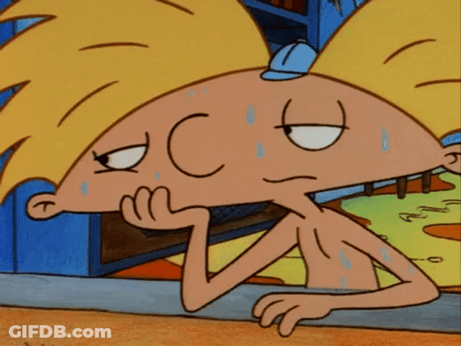 Sad Boy Hey Arnold Sweating GIF