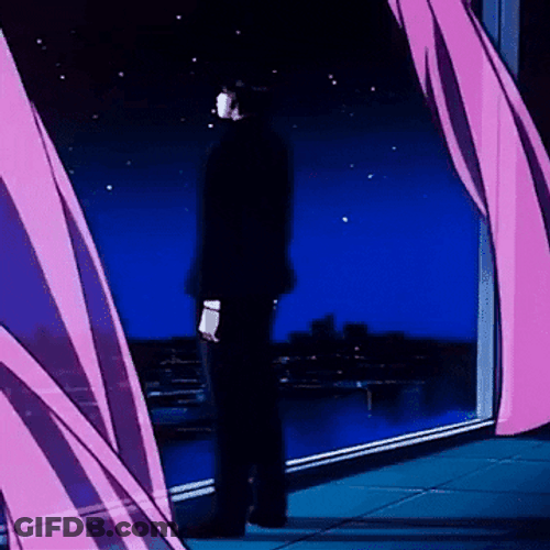 Sad Boy Looking Out Aesthetic GIF