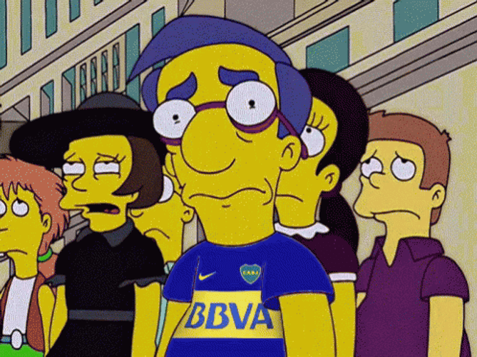 Sad Boy Milhouse Frowning The Simpsons GIF