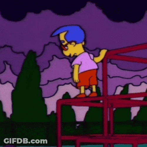Sad Boy Milhouse Van Houten The Simpsons GIF