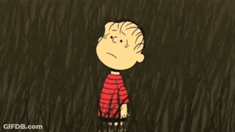 Sad Boy Peanuts Linus Van Pelt GIF