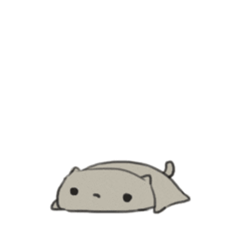Sad Brown Kawaii Cat GIF