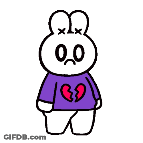 Sad Bunny Breakin Heart GIF