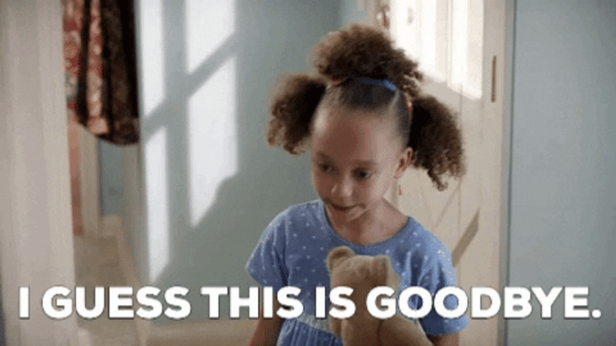 Sad Bye Dramatic Little Girl GIF