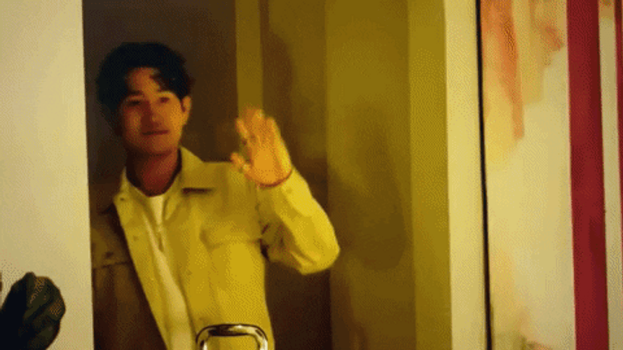 Sad Bye Korean Guy Waving GIF