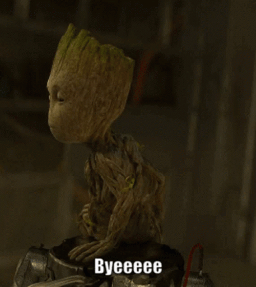 Sad Bye Little Groot Guardians Of The Galaxy GIF