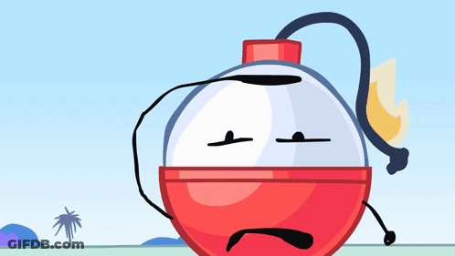 Sad Cartoon Bomb GIF