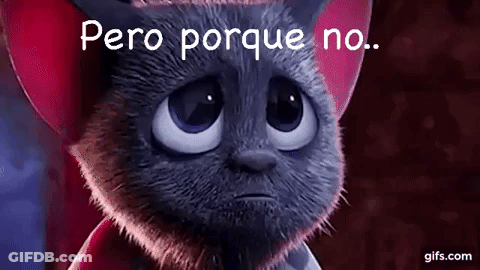 Sad Cartoon Cat Saying Pero Porque No GIF