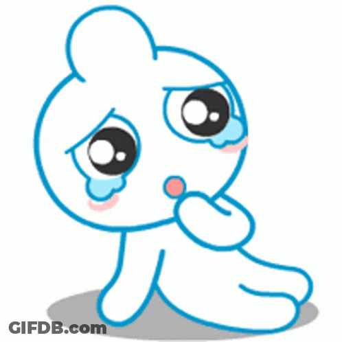 Sad Cartoon Character GIF