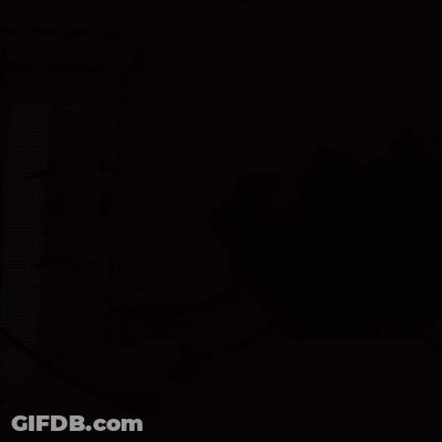 Sad Cartoon Character Next To Broken Cake GIF
