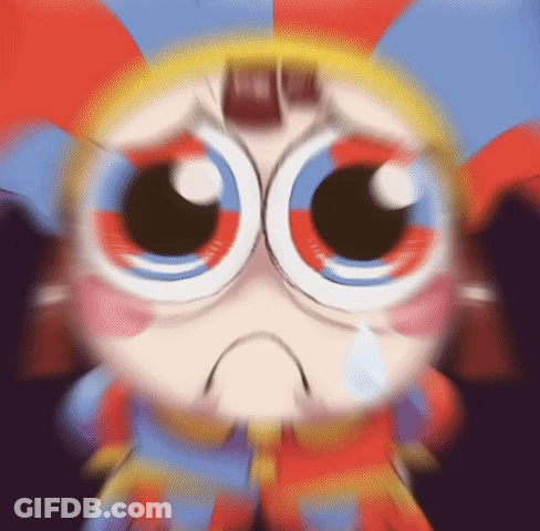 Sad Cartoon Character With Big Eyes GIF