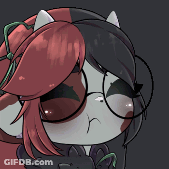 Sad Cartoon Character With Glasses And Red Hair GIF