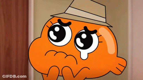 Sad Cartoon Character With Hat GIF