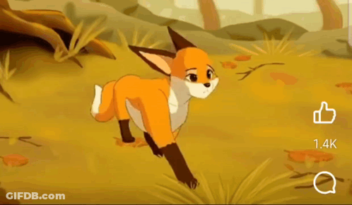 Sad Cartoon Fox GIF