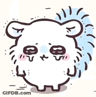 Sad Cartoon Hedgehog GIF