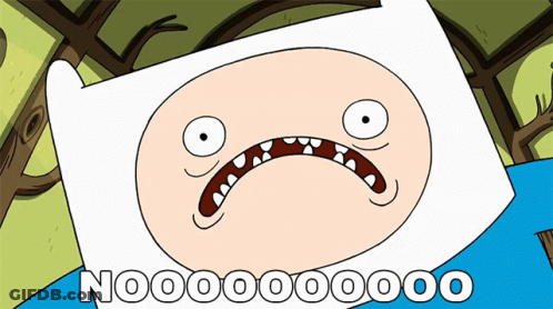 Sad Cartoon Saying Nooo GIF