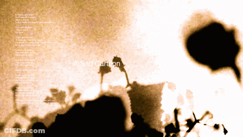 Sad Cartoon With Shadow GIF