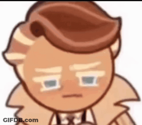 Sad Cookie Run Cookie Close Up GIF