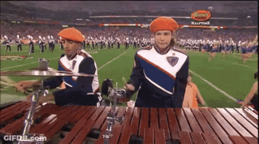 Sad Cowbell Girl Boise State GIF