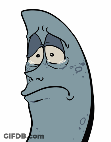Sad Crescent Moon GIF