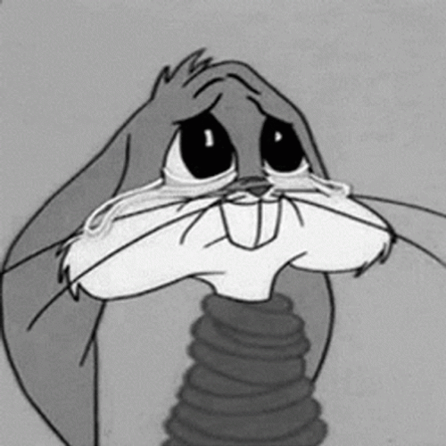 Sad Crying Bugs Bunny Tied Up GIF