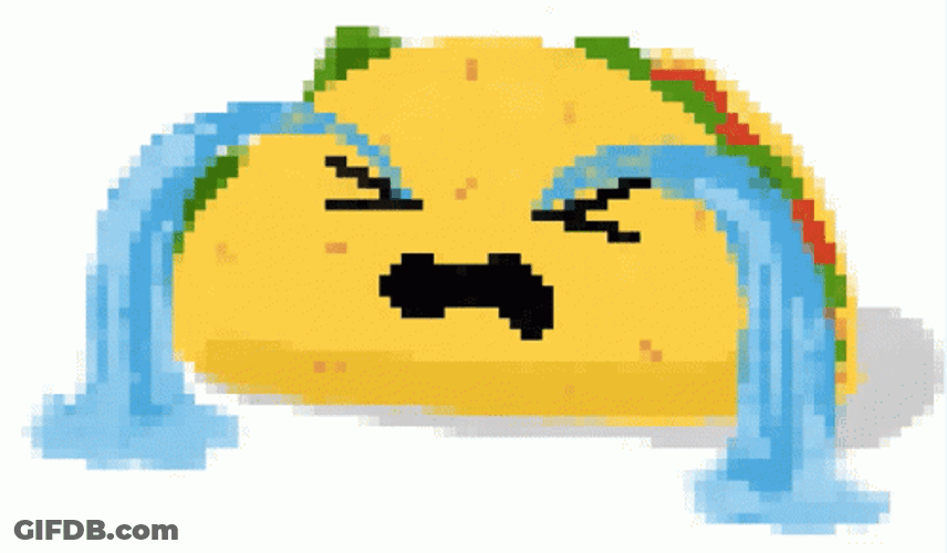 Sad Crying Taco GIF