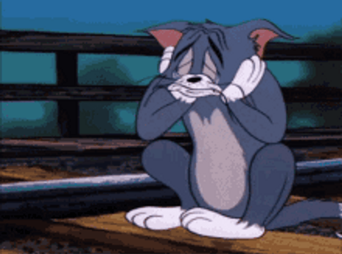 Sad Crying Tom GIF