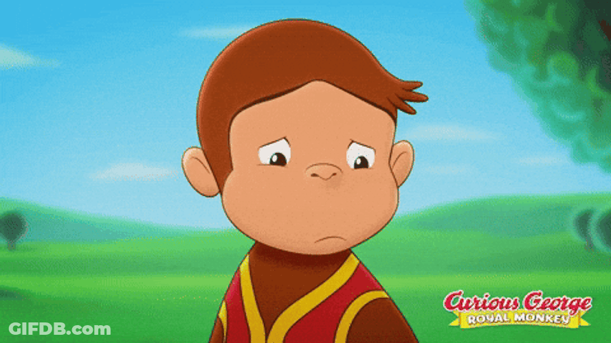 Sad Curious George GIF