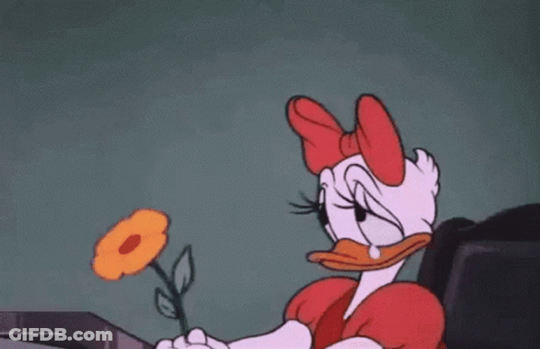 Sad Daisy Duck Crying Aesthetic GIF