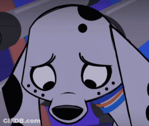 Sad Dalmatian Dog GIF