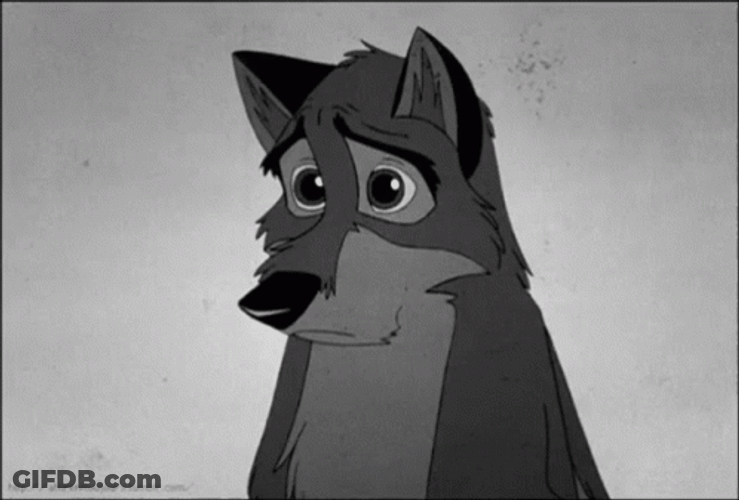 Sad Dog Balto GIF
