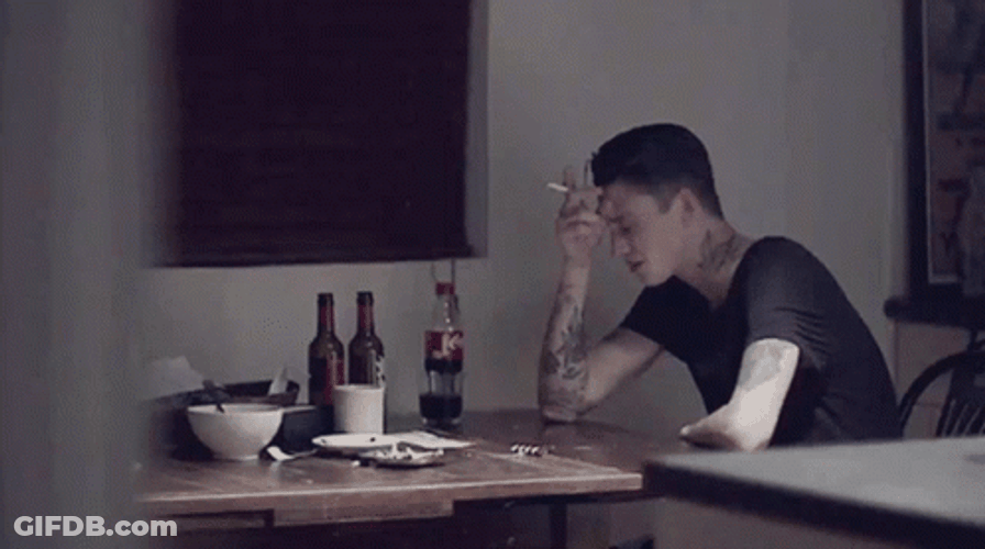 Sad Drunk Guy Crying GIF