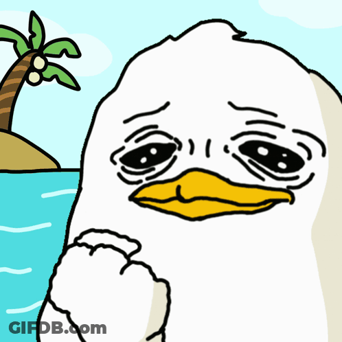 Sad Duck Drawing GIF