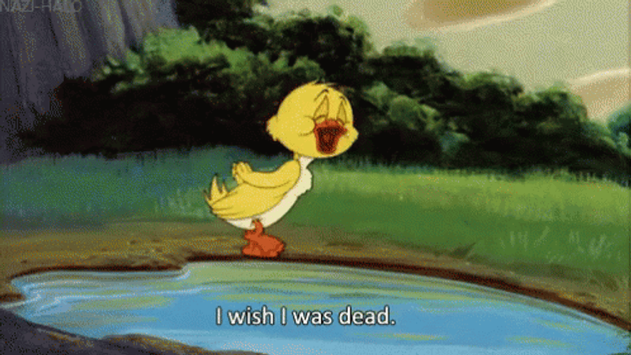 Sad Duck Waddle From Tom And Jerry GIF