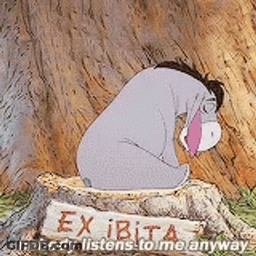 Sad Eeyore Is Ignored GIF
