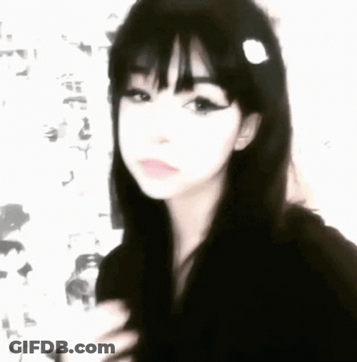 Sad Egirl In Black GIF